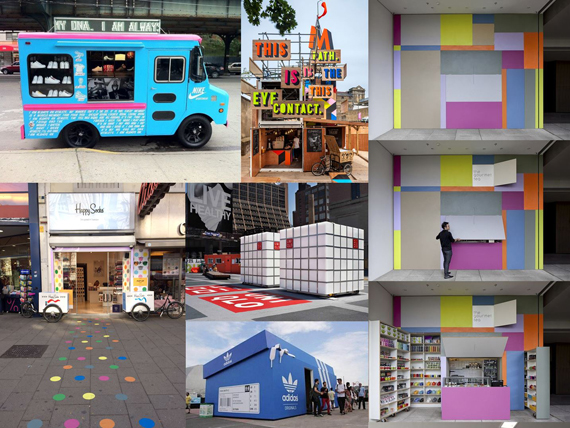 Collage Pop-Up Stores 