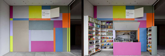 Architekt Alan Chu entwickelte diesen farbenfrohen Pop-Up Shop in Sao Paulo. © Alan Chu