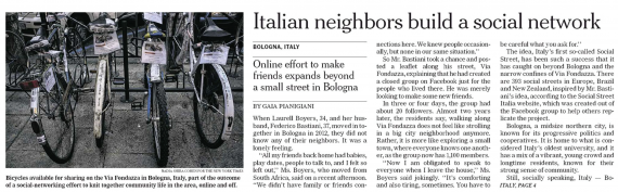Italien Neighbors(c)The New York Times