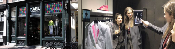 Karl Lagerfeld präsentiert in seinem Concept Store ein vorbildhaftes Omni-Channel-Konzept © Daniela Krautsack & Wearona.com