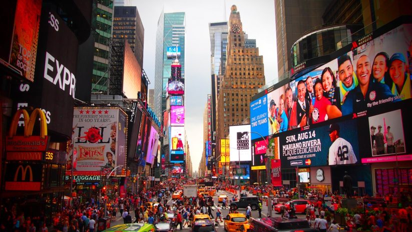 Die Vergreisung Europas: Times Square New York (Foto www.pixabay.com)