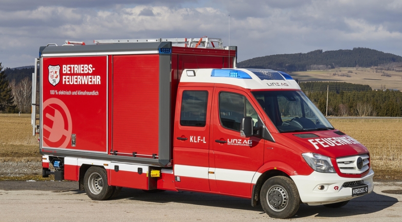 Elektromobilität - das erste E-Feuerwehrauto in Linz