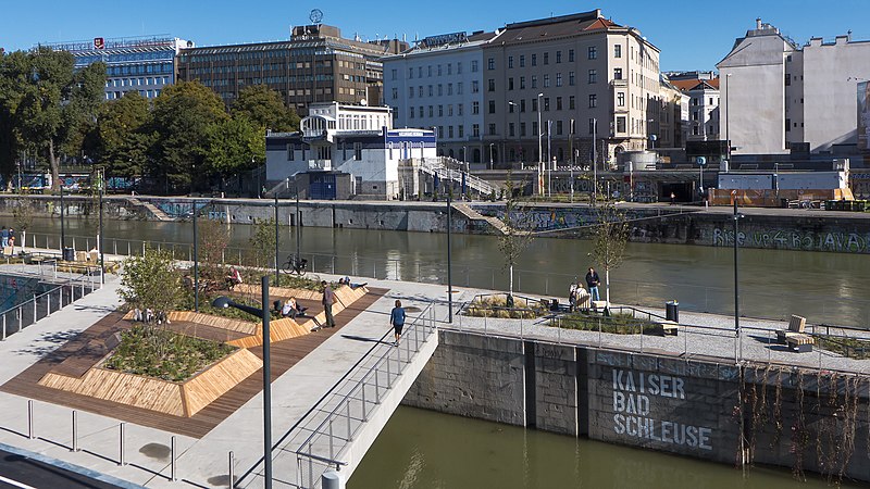 Innovatives Parkkonzept: Die schwimmenden Gärten am Wiener Donaukanal