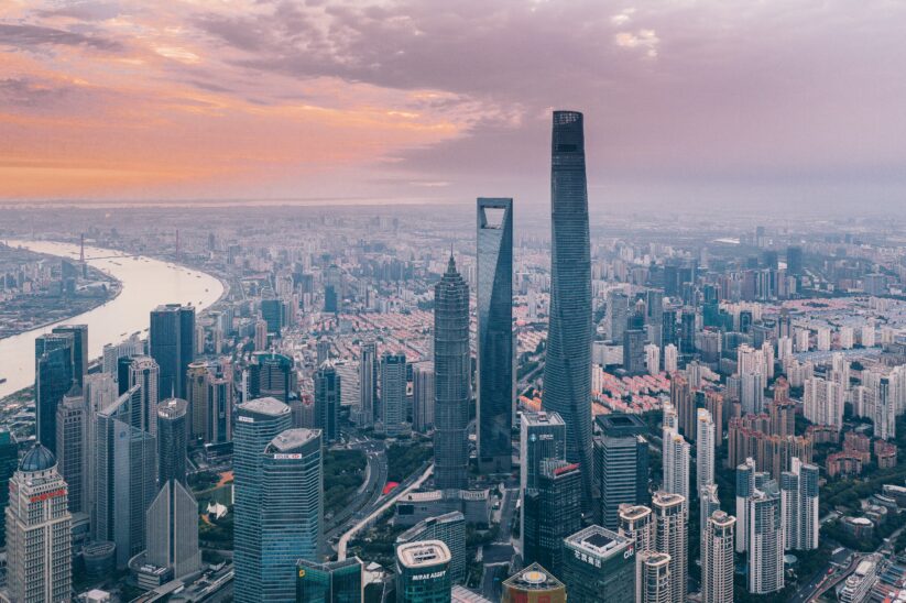Die Stadt Shanghai ist eine der am schnellsten wachsenden Städte am Planet Erde.