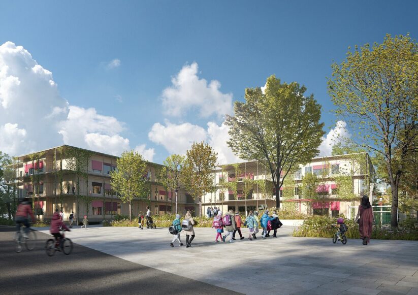 Die Volksschule Lehen in Salzburg wird von 2024 bis 2027 zu einer modernen Schule umgebaut. 