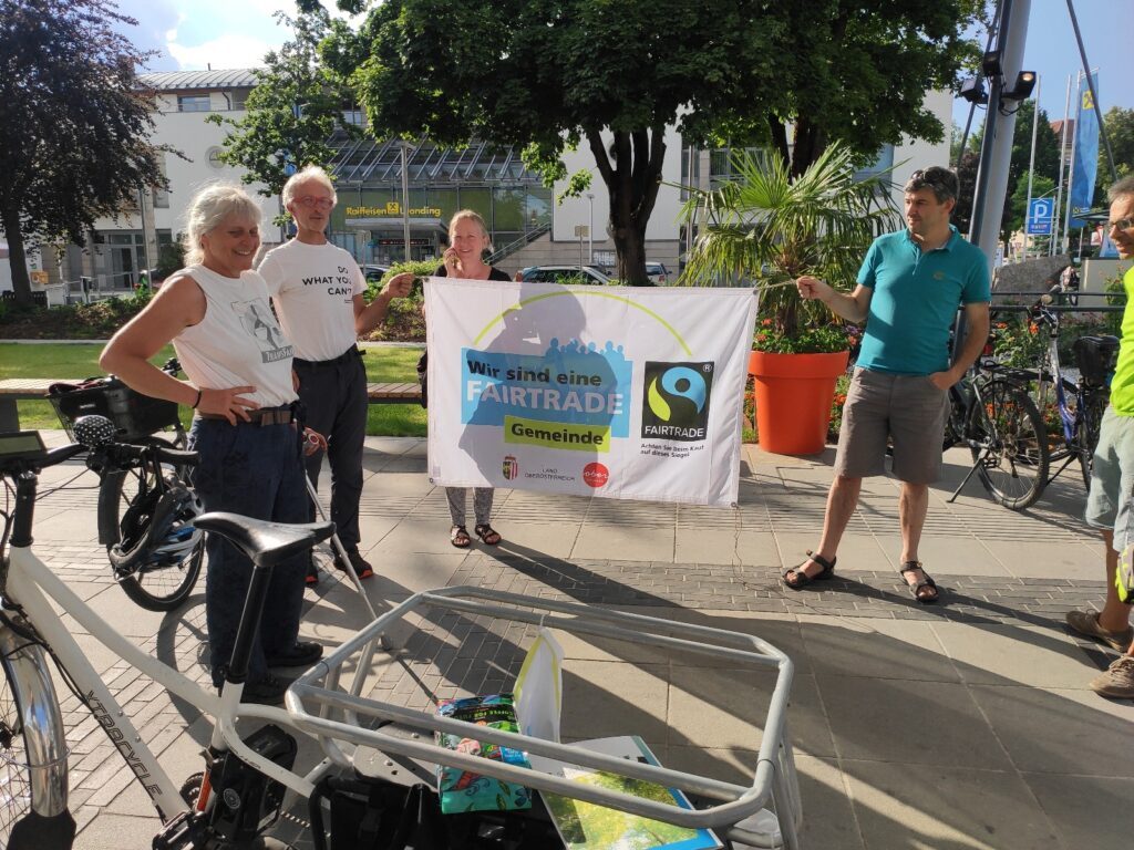 Fahrradtour im Rahmen der Fair Trade Gemeinde-Aktionen in Leonding