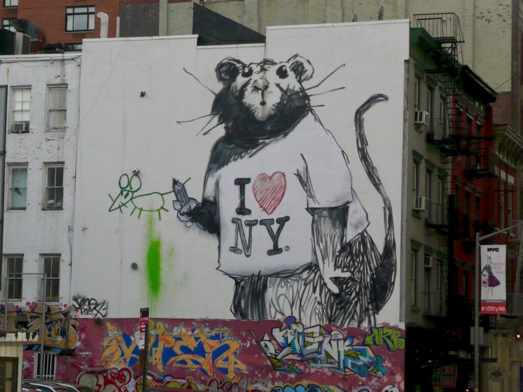 Quelle dougshaw Banksy 2008 New York