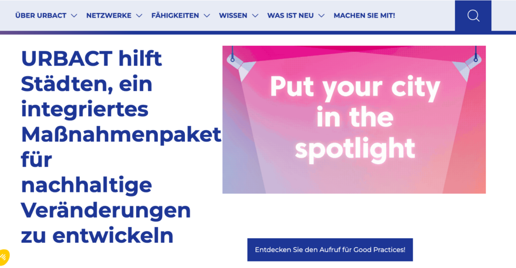 Urbact Eu Fördermittelprogramm