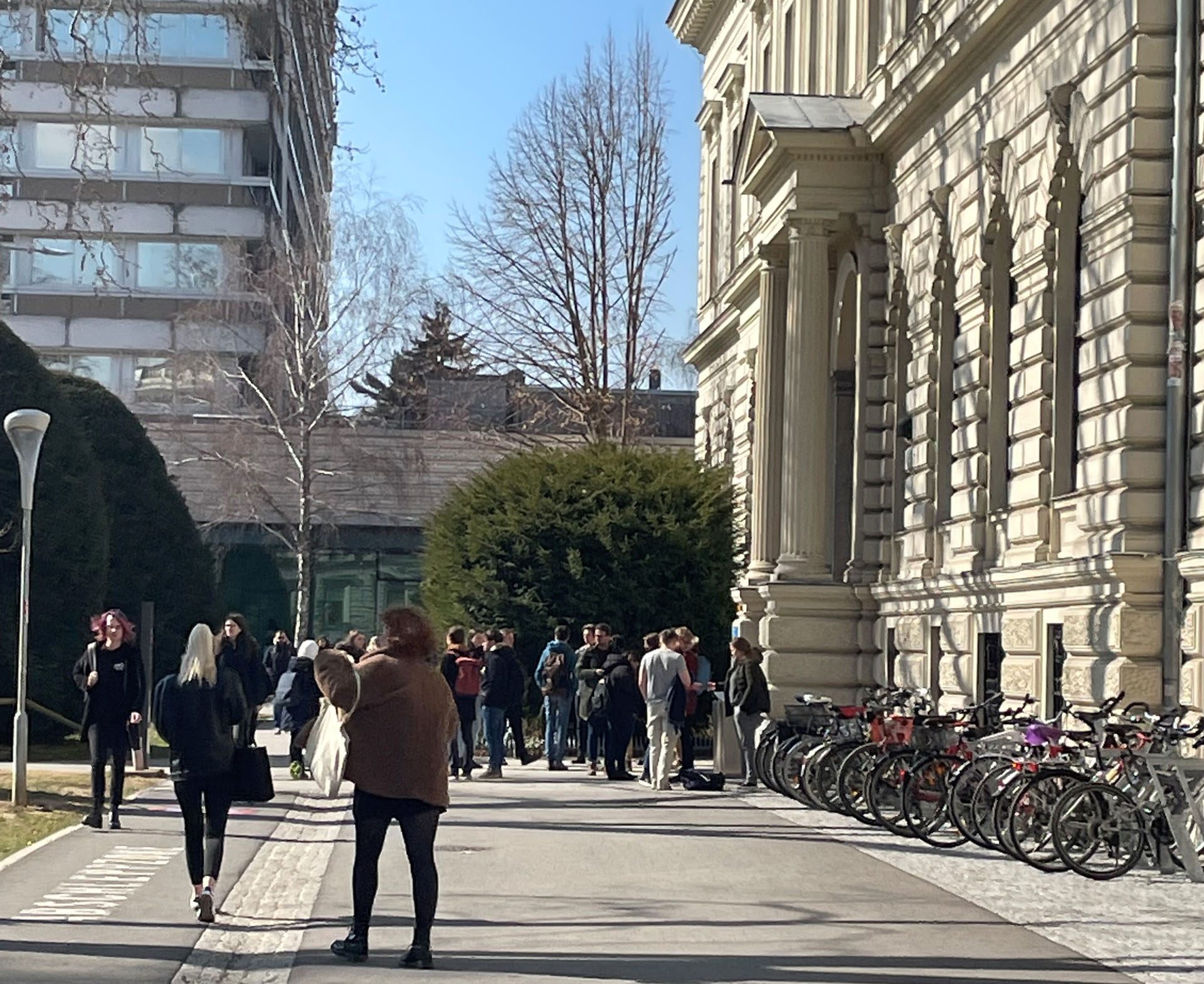 Studenten in der Stadt