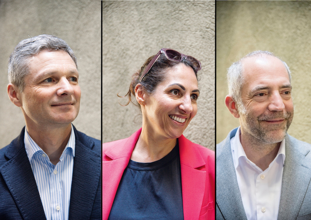 v.l.n.r. Michael Gsaller, Daniela Limberger, Edgar Eller